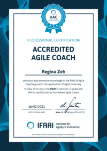 Regina Zeh ist akkreditierter Agile Coach des IFAAI